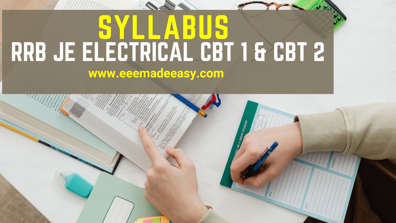 [PDF]RRB JE Electrical Syllabus|Railway JE Electrical Syllabus CBT 1& 2 ...