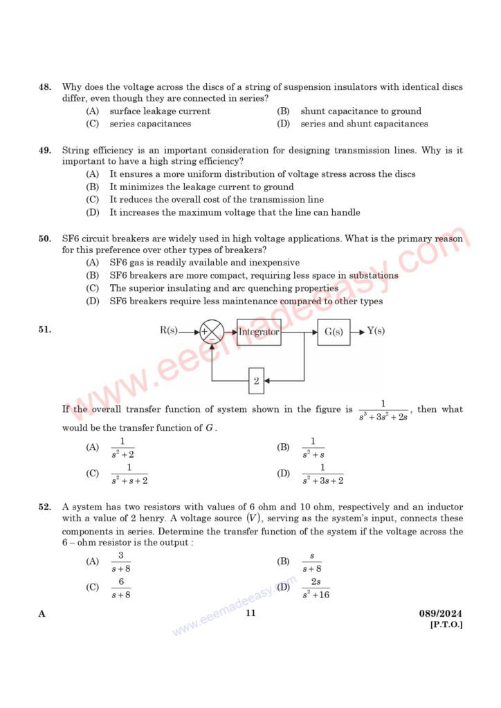 AE Electrical Harbour Engineering Exam Questions