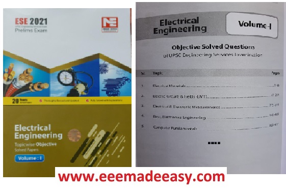 ESE Electrical Engineering Objective Paper Vol 1