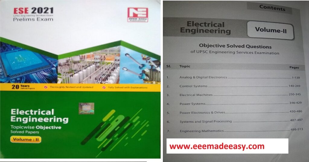 ESE Electrical Engineering Objective Paper Vol 2