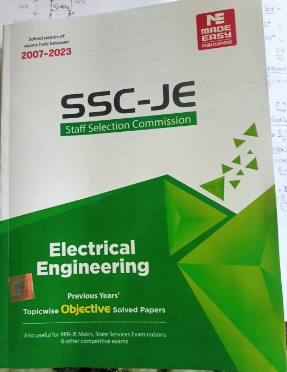 SSC JE Electrical Engineering 2024- Previous Year Objective Solved Papers
